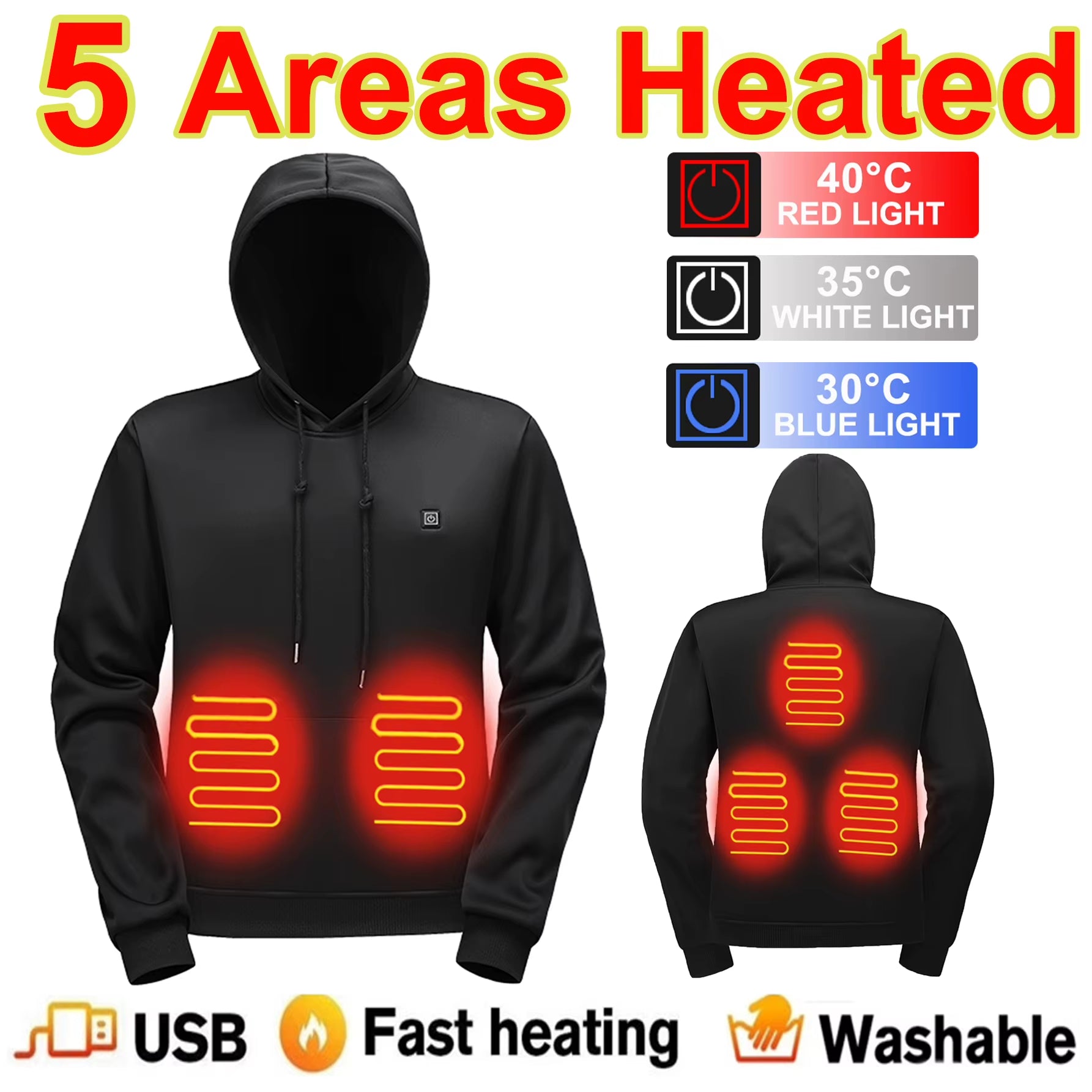 Stay Cozy This Winter with Our Heated Hoodies - Perfect Heated Sweaters for Men and Women!