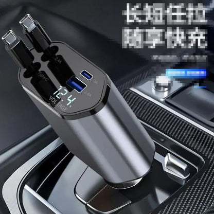 USB-C Retractable Car Charger