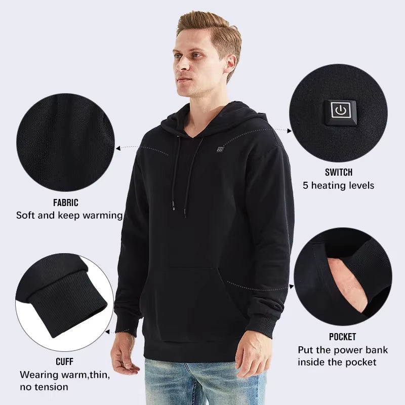 Stay Cozy This Winter with Our Heated Hoodies - Perfect Heated Sweaters for Men and Women!