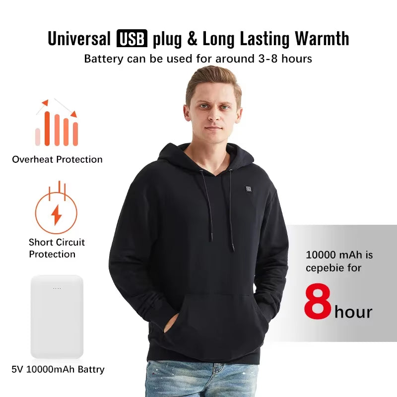Stay Cozy This Winter with Our Heated Hoodies - Perfect Heated Sweaters for Men and Women!